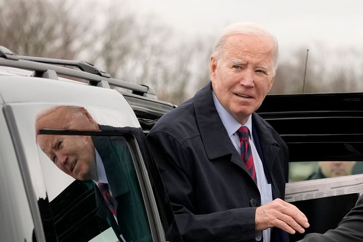 President Joe Biden arrives to board Air Force One on Tuesday in Hagerstown, Maryland, before traveling back to Washington. 