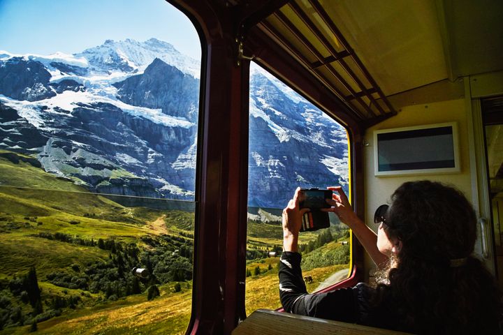A little planning can go a long way. If you can, try to avoid booking overnight trains for scenic rides, like those that go through the Alps.