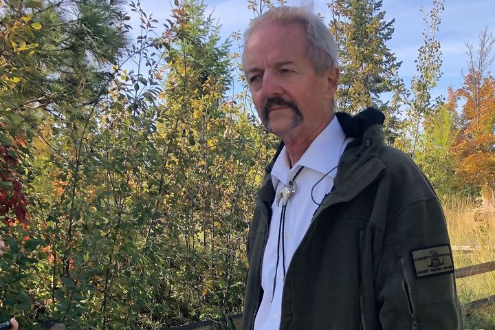 William Perry Pendley, the Trump-era acting director of the Bureau of Land Management, speaks during an event in Idaho in 2020.