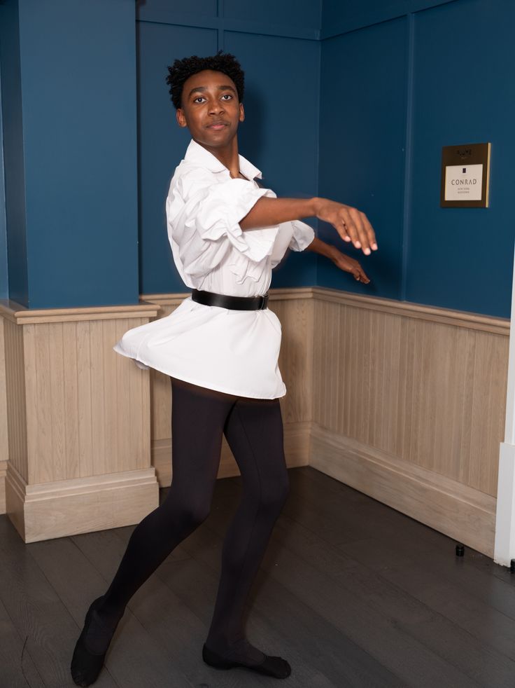 Student Dylan is shown after getting ready for HSA's 60th Anniversary Gala held at Manhattan's Ziegfeld Ballroom in New York on Monday, May 20, 2024.