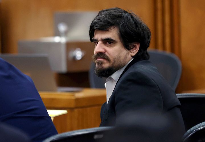 Arizona graduate student Murad Dervish sits in Pima County Superior Court, May 8, 2024, in Tuscon, Arizona.