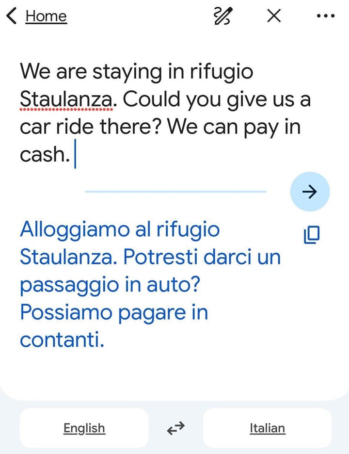 This app quickly conveyed a complex request to a local when I needed it most. 
